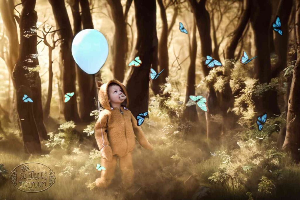 Seeking Childlike Wonder Seeking Childlike Wonder - Winnie-the-Pooh in Blue Butterfly Forest