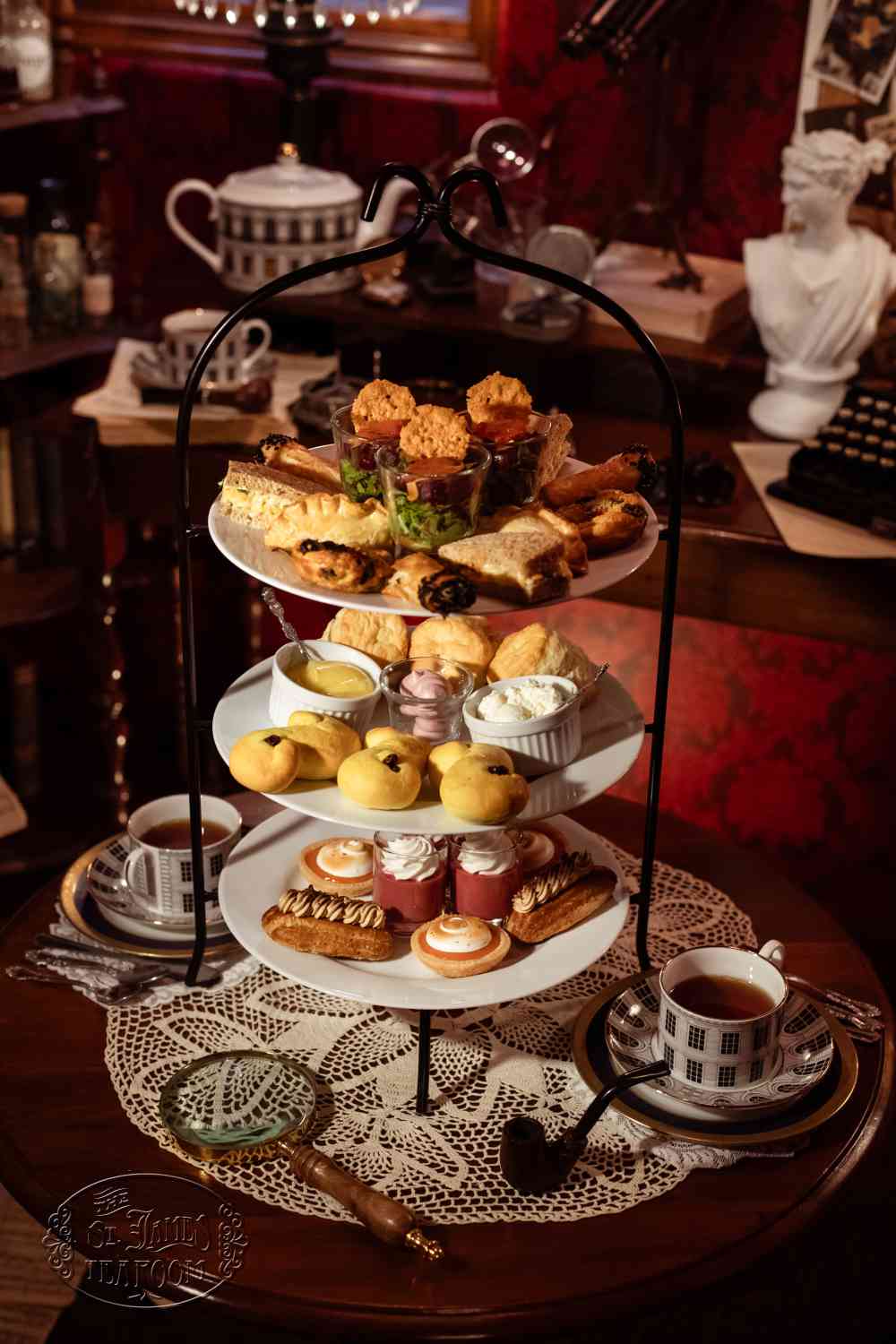 Afternoon Tea Menu - Sherlock Holmes Mystery Teatime - Dine in for 3 Afternoon Tea Menu - Sherlock Holmes Mystery Teatime - Dine in for 3