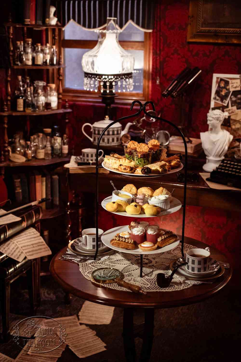 Afternoon Tea Menu - Sherlock Holmes Mystery Teatime - Regular Menu for 3 Afternoon Tea Menu - Sherlock Holmes Mystery Teatime - Regular Menu for 3
