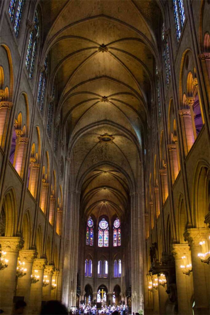 Notre Dame Cathedral Interior Ceiling - Photo by Clarissa Anello Notre Dame Cathedral Interior Ceiling