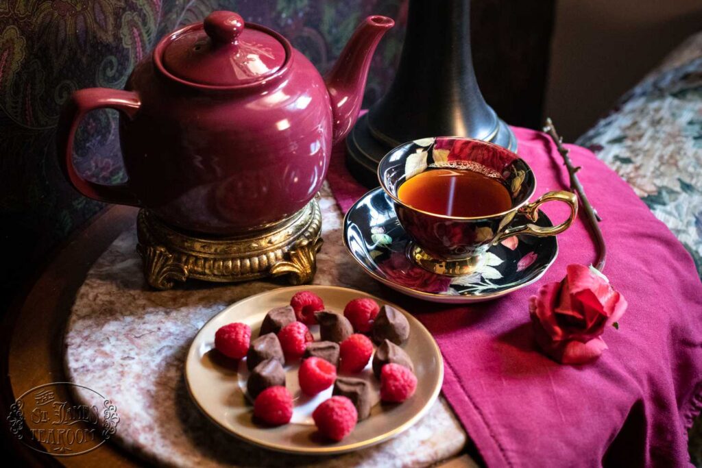 St. James Tearoom Online Tea Shop Sweet Teas - Chocolate Raspberry Truffle Tea