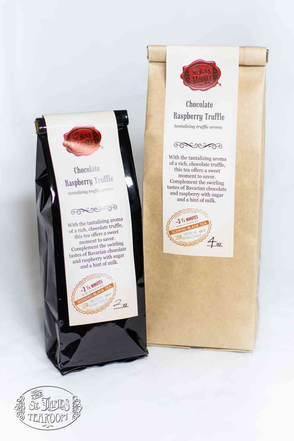 Online Tea Shop Loose Leaf Black Tea - Chocolate Raspberry Truffle Bags Sweet Dessert