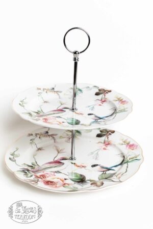 St.James Tearoom Online Tea shop Songbird Two Tiered Tray large